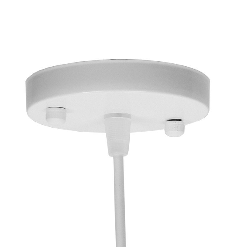 EARTH  Vintage Κρεμαστό Φωτιστικό Φιγούρα Μονόφωτο 1 x E27 IP20 Λευκό Μέταλλο - Μ40 x Π40 x Y40cm