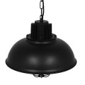 GLOBOSTAR® HARROW  Vintage Κρεμαστό Φωτιστικό Οροφής με Ντουί 1 x E27 AC 220-240V IP20 - Μαύρο - Μ33 x Π33 x Υ32cm