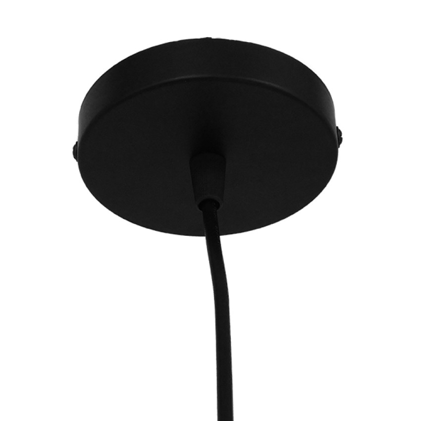 GLOBOSTAR® OMICRON  Μοντέρνο Κρεμαστό Φωτιστικό Οροφής με Ντουί 1 x E27 AC 220-240V IP20 - Μαύρο - Μ33 x Π4 x Υ33cm