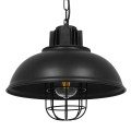 GLOBOSTAR® HARROW  Vintage Κρεμαστό Φωτιστικό Οροφής με Ντουί 1 x E27 AC 220-240V IP20 - Μαύρο - Μ33 x Π33 x Υ32cm