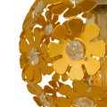 BOUQUET  Μοντέρνο Κρεμαστό Φωτιστικό Μπάλα Τρίφωτο 3 x E27 IP20 Χρυσό Μέταλλο με Διάφανο Κρύσταλλο - Μ64 x Π18 x Υ24cm
