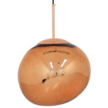 GLOBOSTAR® DIXAR  Μοντέρνο Κρεμαστό Φωτιστικό Οροφής με Ντουί 1 x E27 AC 220-240V IP20 - Χάλκινο Φιμέ - Μ36 x Π36 x Υ45cm