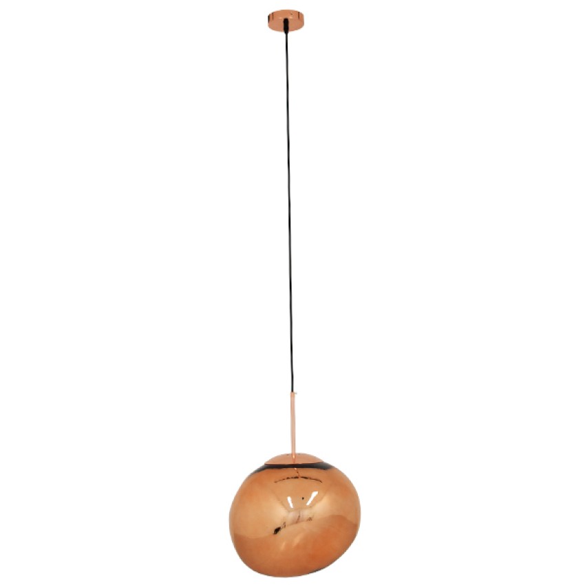 GLOBOSTAR® DIXAR  Μοντέρνο Κρεμαστό Φωτιστικό Οροφής με Ντουί 1 x E27 AC 220-240V IP20 - Χάλκινο Φιμέ - Μ36 x Π36 x Υ45cm