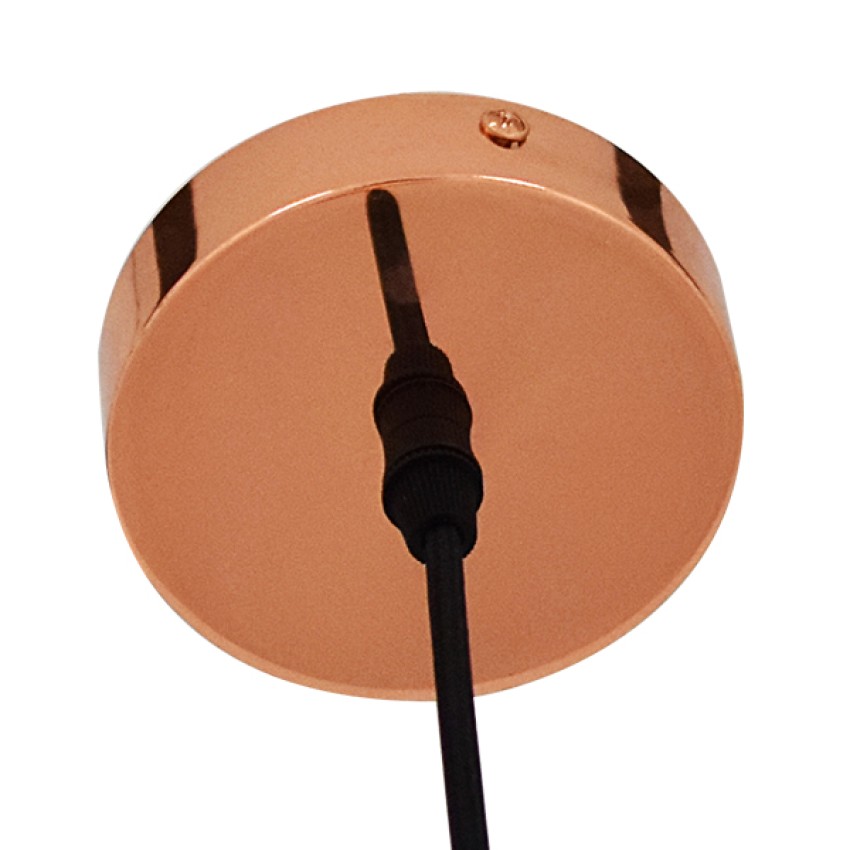 GLOBOSTAR® DIXAR  Μοντέρνο Κρεμαστό Φωτιστικό Οροφής με Ντουί 1 x E27 AC 220-240V IP20 - Χάλκινο Φιμέ - Μ36 x Π36 x Υ45cm