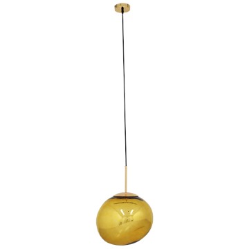 GLOBOSTAR® DIXAR  Μοντέρνο Κρεμαστό Φωτιστικό Οροφής με Ντουί 1 x E27 AC 220-240V IP20 - Χρυσό - Μ36 x Π36 x Υ45cm