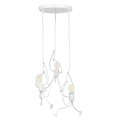 LITTLE MAN  Μοντέρνο Κρεμαστό Φωτιστικό Φιγούρα Τρίφωτο 3 x E27 IP20 Λευκό Μέταλλο - Μ45 x Π45 x Υ40cm