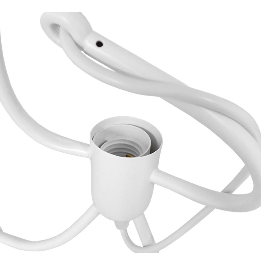 LITTLE MAN  Μοντέρνο Κρεμαστό Φωτιστικό Φιγούρα Τρίφωτο 3 x E27 IP20 Λευκό Μέταλλο - Μ45 x Π45 x Υ40cm