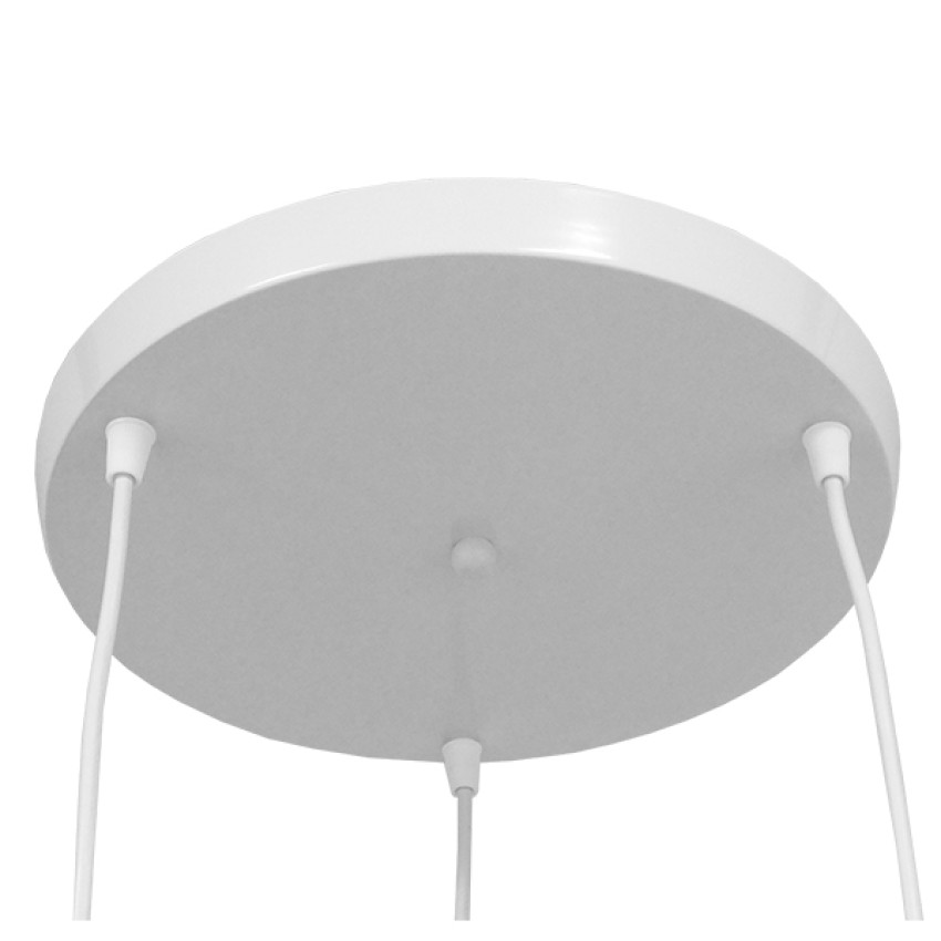 LITTLE MAN  Μοντέρνο Κρεμαστό Φωτιστικό Φιγούρα Τρίφωτο 3 x E27 IP20 Λευκό Μέταλλο - Μ45 x Π45 x Υ40cm