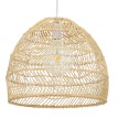 GLOBOSTAR® MALIBU  Boho Κρεμαστό Φωτιστικό Οροφής με Ντουί 1 x E27 AC 220-240V IP20 - Μπεζ - Μ40 x Π40 x Υ35cm