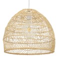 GLOBOSTAR® MALIBU  Boho Κρεμαστό Φωτιστικό Οροφής με Ντουί 1 x E27 AC 220-240V IP20 - Μπεζ - Μ40 x Π40 x Υ35cm