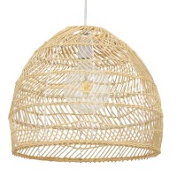 GLOBOSTAR® MALIBU  Boho Κρεμαστό Φωτιστικό Οροφής με Ντουί 1 x E27 AC 220-240V IP20 - Μπεζ - Μ40 x Π40 x Υ35cm