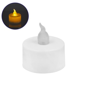 Διακοσμητικό Κεράκι Ρεσώ Επιτραπέζιο Μπαταρίας 1W Θερμό Λευκό 3000k