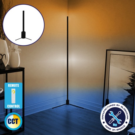 Μοντέρνο Minimal Επιτραπέζιο Μαύρο Φωτιστικό 50cm LED 8 Watt με Ασύρματο Χειριστήριο Αφής 2.4G RF & Dimmer CCT - Ψυχρό - Ημέρας - Θερμό  ALIEN Design