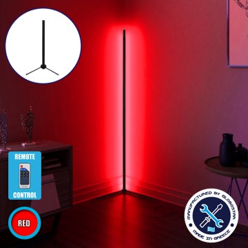 Μοντέρνο Minimal Επιτραπέζιο Μαύρο Φωτιστικό 50cm LED 8 Watt με Ασύρματο Χειριστήριο RF & Dimmer Κόκκινο  ALIEN Design