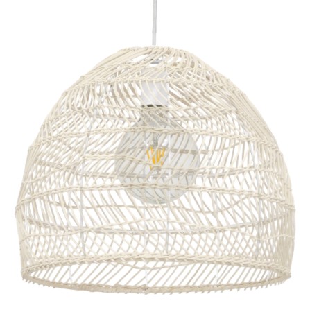 GLOBOSTAR® MALIBU  Boho Κρεμαστό Φωτιστικό Οροφής με Ντουί 1 x E27 AC 220-240V IP20 - Μπεζ - Μ40 x Π40 x Υ35cm