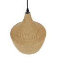 SHANGHAI ROPE  Boho Κρεμαστό Φωτιστικό Καμπάνα Μονόφωτο 1 x E27 IP20 Μπεζ Σχοινί - Μ24 x Π24 x Υ30cm