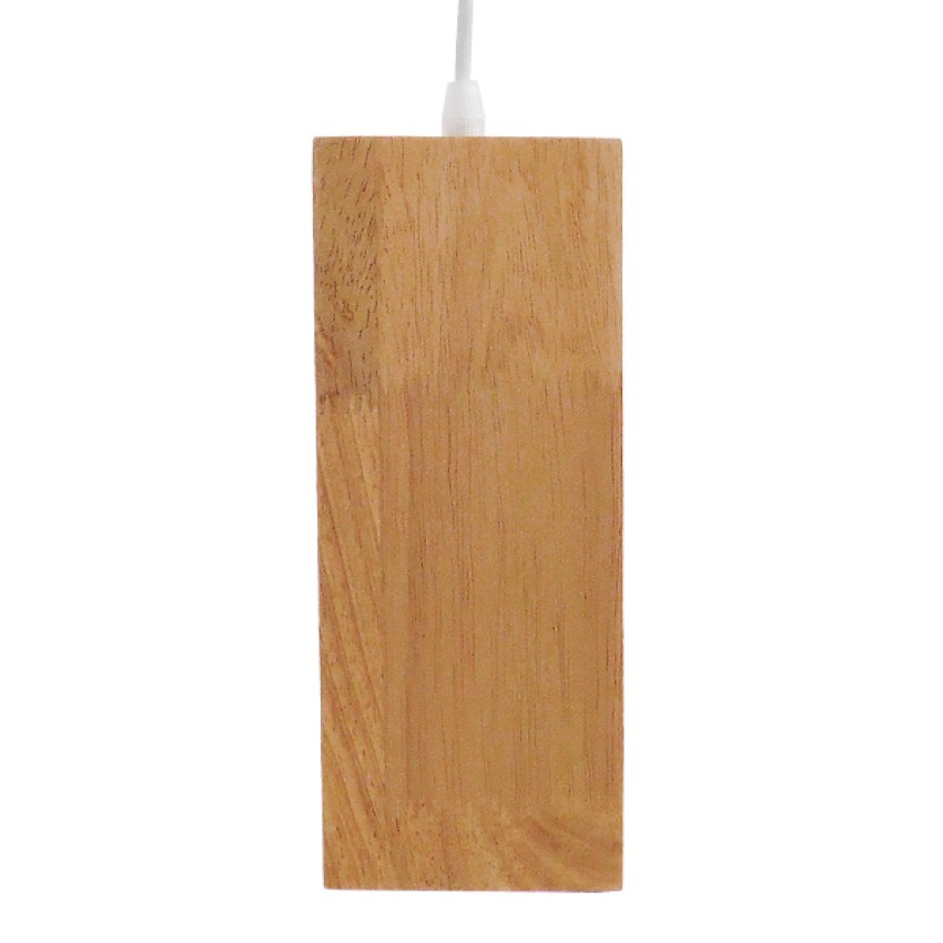 ELISE  Μοντέρνο Κρεμαστό Φωτιστικό Οροφής Μονόφωτο 1 x E27 IP20 Μπεζ Ξύλο - Μ20 x Π8 x Υ23cm