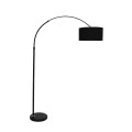 GLOBOSTAR® IMPERIAL  Μοντέρνο Επιδαπέδιο Φωτιστικό με Ντουί 1 x E27 AC 220-240V IP20 - Μαύρο - Μ100 x Π34 x Υ187cm