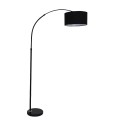 GLOBOSTAR® IMPERIAL  Μοντέρνο Επιδαπέδιο Φωτιστικό με Ντουί 1 x E27 AC 220-240V IP20 - Μαύρο - Μ100 x Π34 x Υ187cm
