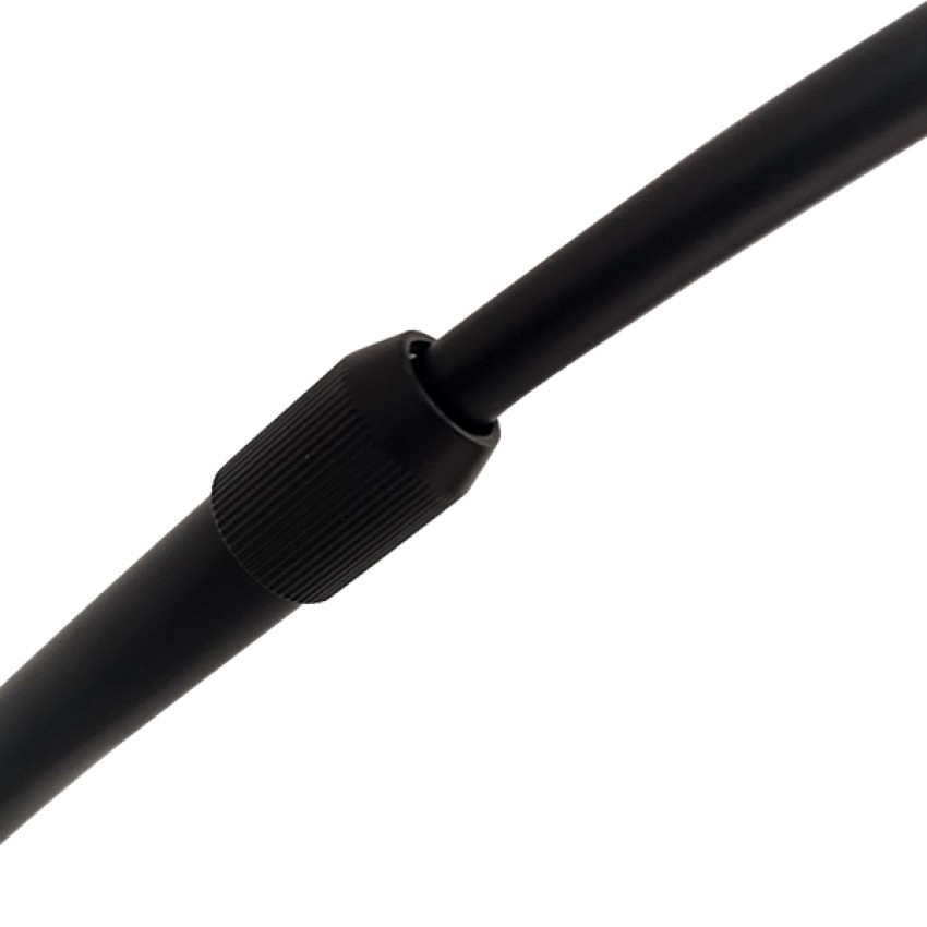 GLOBOSTAR® IMPERIAL  Μοντέρνο Επιδαπέδιο Φωτιστικό με Ντουί 1 x E27 AC 220-240V IP20 - Μαύρο - Μ100 x Π34 x Υ187cm