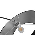 GLOBOSTAR® IMPERIAL  Μοντέρνο Επιδαπέδιο Φωτιστικό με Ντουί 1 x E27 AC 220-240V IP20 - Μαύρο - Μ100 x Π34 x Υ187cm
