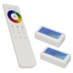 Ασύρματος LED RGB Controller με Χειριστήριο Αφής 2.4G RF για Δυο Group 12v (288w) - 24v (576w) DC