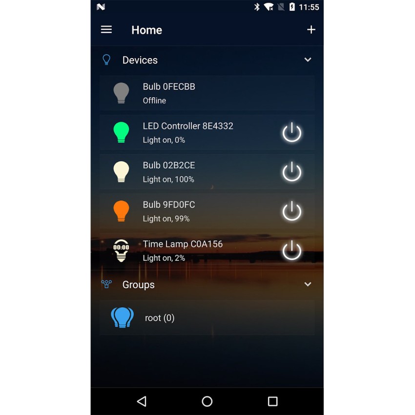 Ασύρματος Smart Home Wi-Fi LED RGBW + WW Controller με Χειριστήριο RF DC 9-28V Max 100W