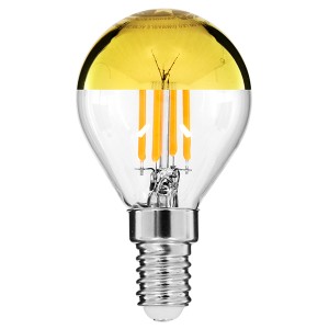 Λάμπα E14 G45 Γλομπάκι με Ανεστραμμένο Χρυσό Καθρέπτη LED FILAMENT 4W 420 lm 320° AC 85-265V Edison Retro με Διάφανο-Χρυσό Γυαλί Ultra Θερμό Λευκό 2200 K Dimmable Λάμπα E14 G45 Γλομπάκι με Ανεστραμμένο Χρυσό Καθρέπτη LED FILAMENT 4W 420 lm 320° AC 85-265V Edison Retro με Διάφανο-Χρυσό Γυαλί Ultra Θερμό Λευκό 2200 K Dimmable