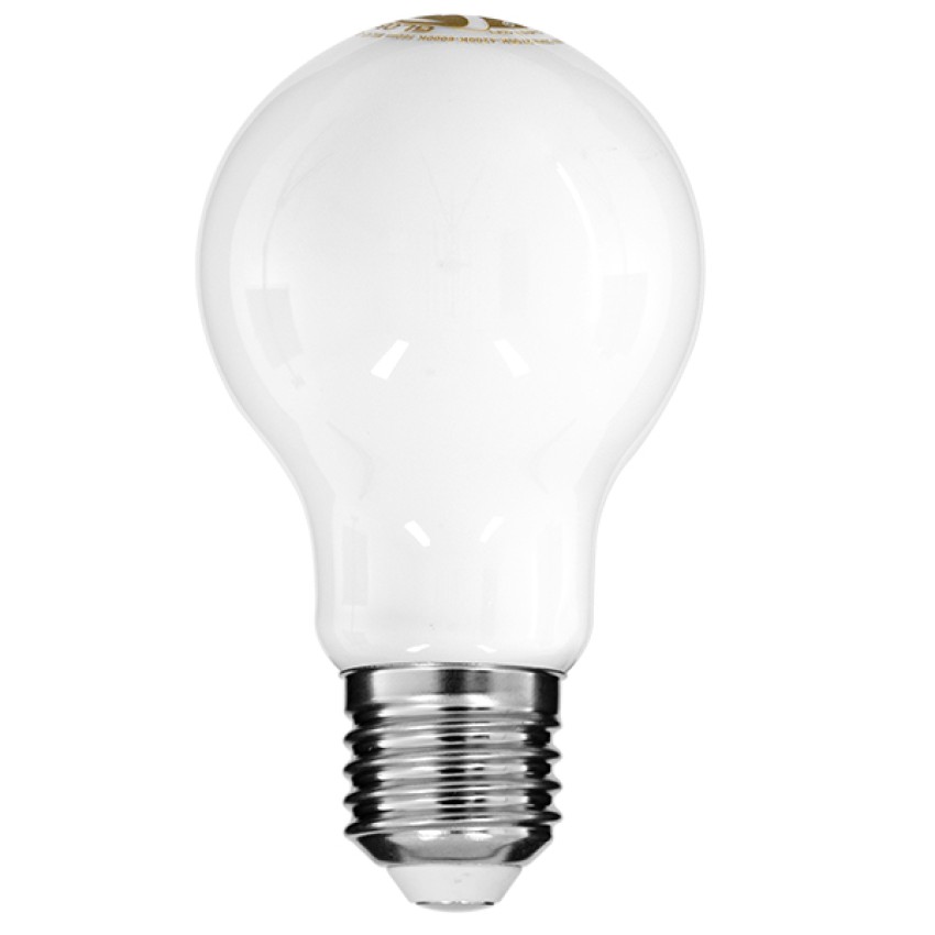 Λάμπα E27 A60 Γλόμπος LED CCT FILAMENT 6W 560 lm 320° AC 85-265V με Λευκό Γαλακτερό Γυαλί 3 Step Switch CCT Change Θερμό Λευκό - Φυσικό Λευκό - Ψυχρό Λευκό
