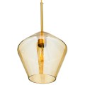 AMARIS Μοντέρνο Κρεμαστό Φωτιστικό Ανάρτηση Μονόφωτο 1 x E27 IP20 Μελί Γυαλί με Χρυσό Μέταλλο - Μ22 x Π22 x Y22cm AMARIS Μοντέρνο Κρεμαστό Φωτιστικό Ανάρτηση Μονόφωτο 1 x E27 IP20 Μελί Γυαλί με Χρυσό Μέταλλο - Μ22 x Π22 x Y22cm