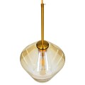 AMARIS Μοντέρνο Κρεμαστό Φωτιστικό Ανάρτηση Μονόφωτο 1 x E27 IP20 Μελί Γυαλί με Χρυσό Μέταλλο - Μ22 x Π22 x Y22cm AMARIS Μοντέρνο Κρεμαστό Φωτιστικό Ανάρτηση Μονόφωτο 1 x E27 IP20 Μελί Γυαλί με Χρυσό Μέταλλο - Μ22 x Π22 x Y22cm