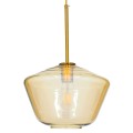AMARIS Μοντέρνο Κρεμαστό Φωτιστικό Ανάρτηση Μονόφωτο 1 x E27 IP20 Μελί Γυαλί με Χρυσό Μέταλλο - Μ30 x Π30 x Y22cm AMARIS Μοντέρνο Κρεμαστό Φωτιστικό Ανάρτηση Μονόφωτο 1 x E27 IP20 Μελί Γυαλί με Χρυσό Μέταλλο - Μ30 x Π30 x Y22cm