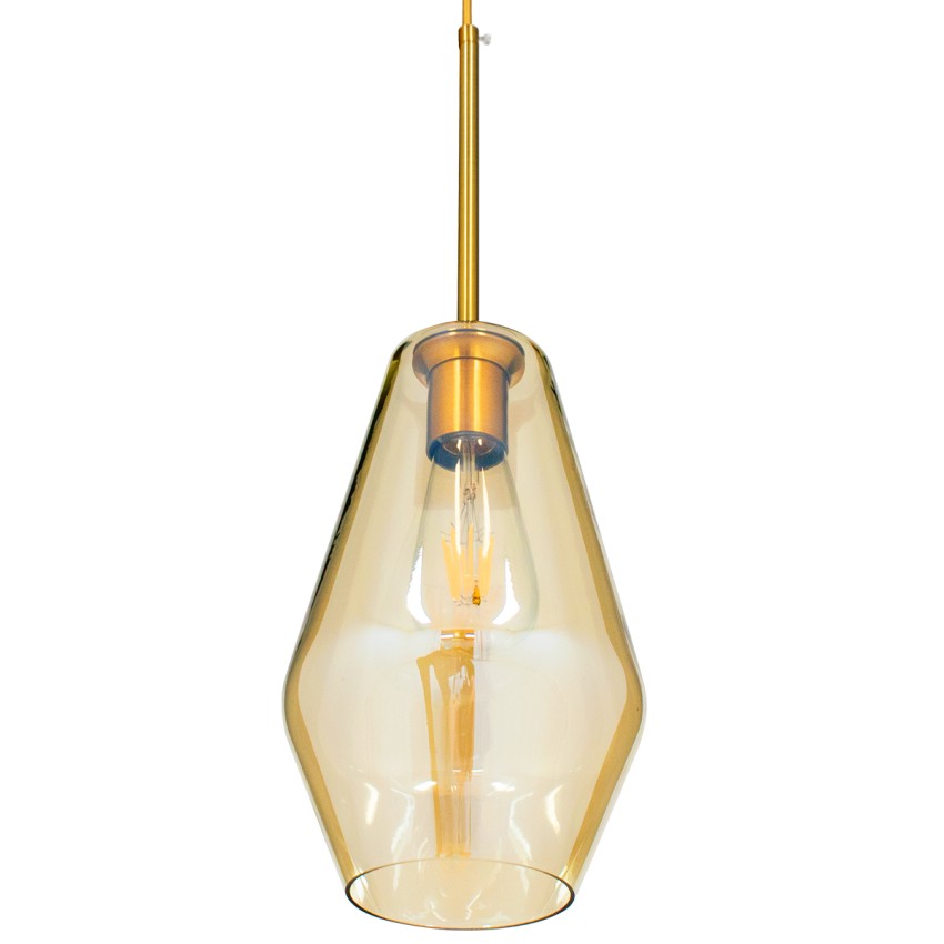 AMARIS Μοντέρνο Κρεμαστό Φωτιστικό Ανάρτηση Μονόφωτο 1 x E27 IP20 Μελί Γυαλί - Μ17 x Π17 x Y30cm AMARIS Μοντέρνο Κρεμαστό Φωτιστικό Ανάρτηση Μονόφωτο 1 x E27 IP20 Μελί Γυαλί - Μ17 x Π17 x Y30cm