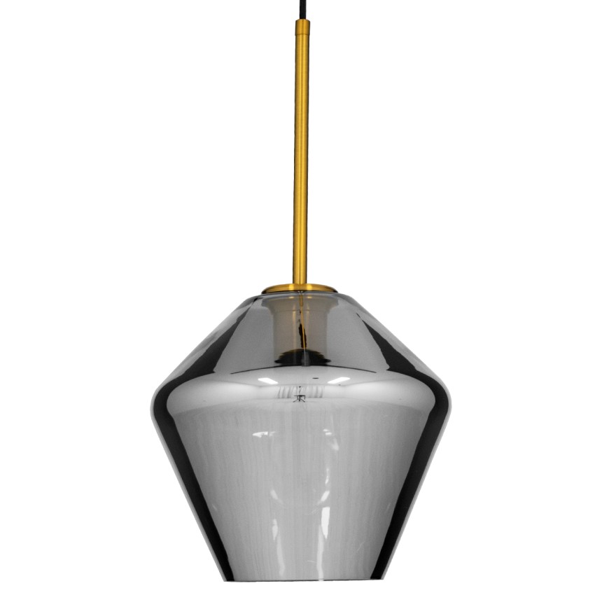 AMARIS Μοντέρνο Κρεμαστό Φωτιστικό Ανάρτηση Μονόφωτο 1 x E27 IP20 Διάφανο Γυαλί με Χρυσό Μέταλλο - Μ22 x Π22 x Y22cm AMARIS Μοντέρνο Κρεμαστό Φωτιστικό Ανάρτηση Μονόφωτο 1 x E27 IP20 Διάφανο Γυαλί με Χρυσό Μέταλλο - Μ22 x Π22 x Y22cm