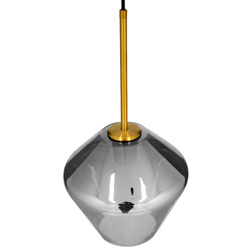 AMARIS Μοντέρνο Κρεμαστό Φωτιστικό Ανάρτηση Μονόφωτο 1 x E27 IP20 Διάφανο Γυαλί με Χρυσό Μέταλλο - Μ22 x Π22 x Y22cm AMARIS Μοντέρνο Κρεμαστό Φωτιστικό Ανάρτηση Μονόφωτο 1 x E27 IP20 Διάφανο Γυαλί με Χρυσό Μέταλλο - Μ22 x Π22 x Y22cm