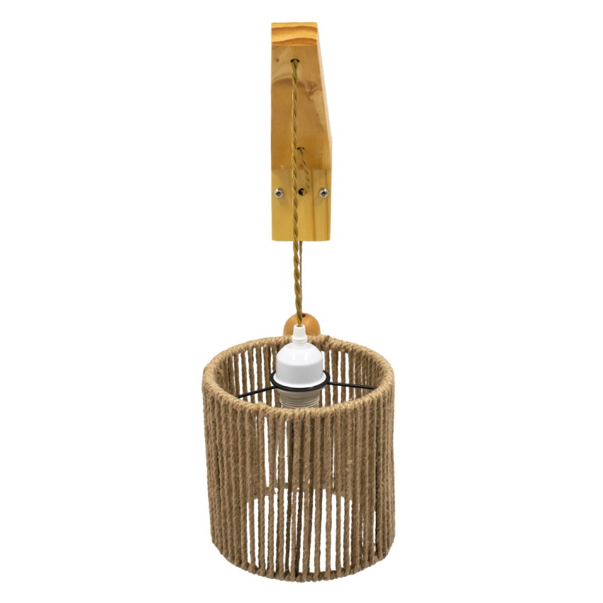 GLOBOSTAR® CASTI  Vintage Φωτιστικό Τοίχου - Απλίκα με Ντουί 1 x E27 AC 220-240V IP20 - Μπέζ - Μ19 x Π35 x Υ85cm