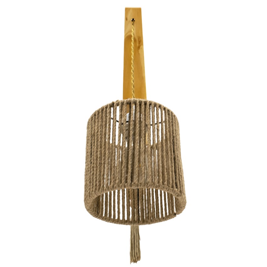 GLOBOSTAR® CASTI  Vintage Φωτιστικό Τοίχου - Απλίκα με Ντουί 1 x E27 AC 220-240V IP20 - Μπέζ - Μ19 x Π35 x Υ85cm