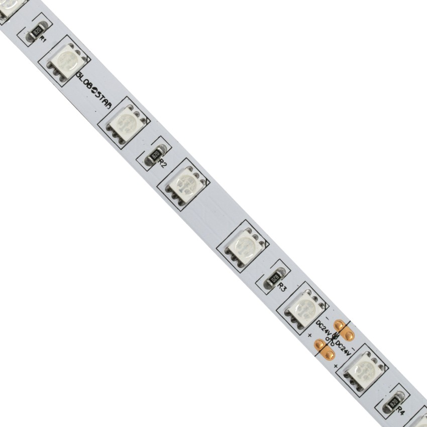 GLOBOSTAR® LUMAR  Ταινία LED 14.4W/m 864lm/m 120° DC 24V IP20 60 x SMD5050 Chip/m Κόκκινο Dimmable - Μ500 x Π1 x Υ0.2cm - Ρολό 5 Μέτρων