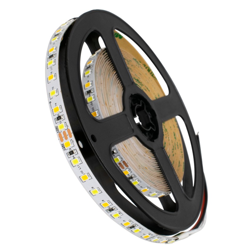 GLOBOSTAR® LUXA  Ταινία LED 12W/m 1560lm/m 120° DC 24V IP20 120 x SMD2835 Chip/m Ρυθμιζόμενο Λευκό CCT από 2700K έως 6000K Dimmable - Μ500 x Π0.8 x Υ0.2cm - Ρολό 5 Μέτρων