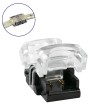 Αδιάβροχος Ταχυσύνδεσμος Ένωσης IP65 - Strip To Strip Connector για Ένωση 2 x Μονόχρωμες Αδιάβροχες Ταινίες LED Πλάτους 8mm