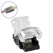 Αδιάβροχος Ταχυσύνδεσμος Ένωσης IP65 - Strip To Cable Connector για Ένωση 1 x Μονόχρωμης Αδιάβροχης Ταινίας LED Πλάτους 8mm με 1 x Καλώδιο Τροφοδοσίας
