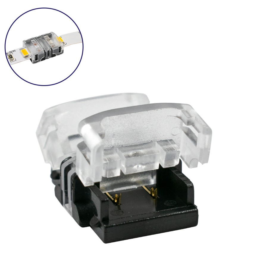 Ταχυσύνδεσμος Ένωσης IP20 - Strip To Strip Connector για Ένωση 2 x Μονόχρωμες Ταινίες LED Πλάτους 10mm