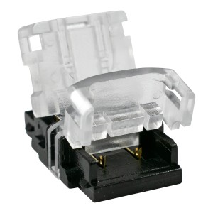 Ταχυσύνδεσμος Ένωσης IP20 - Strip To Cable Connector για Ένωση 1 x Μονόχρωμης Ταινίας LED Πλάτους 10mm με 1 x Καλώδιο Τροφοδοσίας