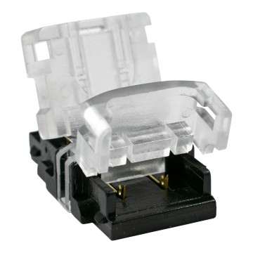 Ταχυσύνδεσμος Ένωσης IP20 - Strip To Cable Connector για Ένωση 1 x Μονόχρωμης Ταινίας LED Πλάτους 10mm με 1 x Καλώδιο Τροφοδοσίας