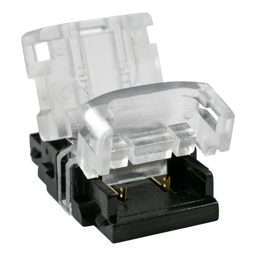 Ταχυσύνδεσμος Ένωσης IP20 - Strip To Cable Connector για Ένωση 1 x Μονόχρωμης Ταινίας LED Πλάτους 10mm με 1 x Καλώδιο Τροφοδοσίας