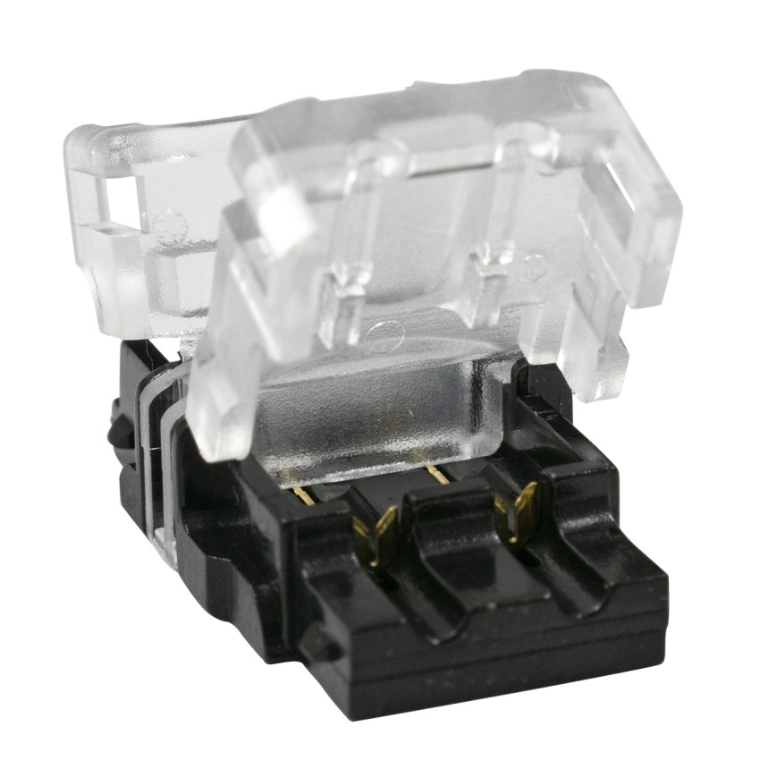 Ταχυσύνδεσμος Ένωσης IP20 - Strip To Cable Connector για Ένωση 1 x Μονόχρωμης Ταινίας LED Πλάτους 10mm με 1 x Καλώδιο Τροφοδοσίας