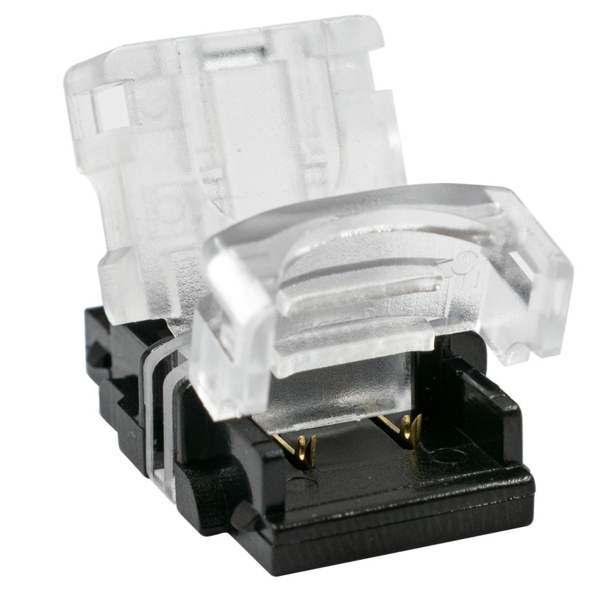 GLOBOSTAR® STRIPART  Ενωτικός Ταχυσύνδεσμος για Μονόχρωμη Ταινία LED 2Pin 10mm σε Καλώδιο Τροφοδοσίας 2Pin Αδιάβροχο IP65 - Μ1.5 x Π2.4 x Υ0.8cm