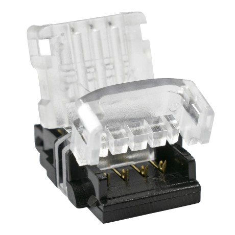 Ταχυσύνδεσμος Ένωσης IP20 - Strip To Cable Connector για Ένωση 1 x RGB Ταινίας LED Πλάτους 10mm με 1 x Καλώδιο Τροφοδοσίας