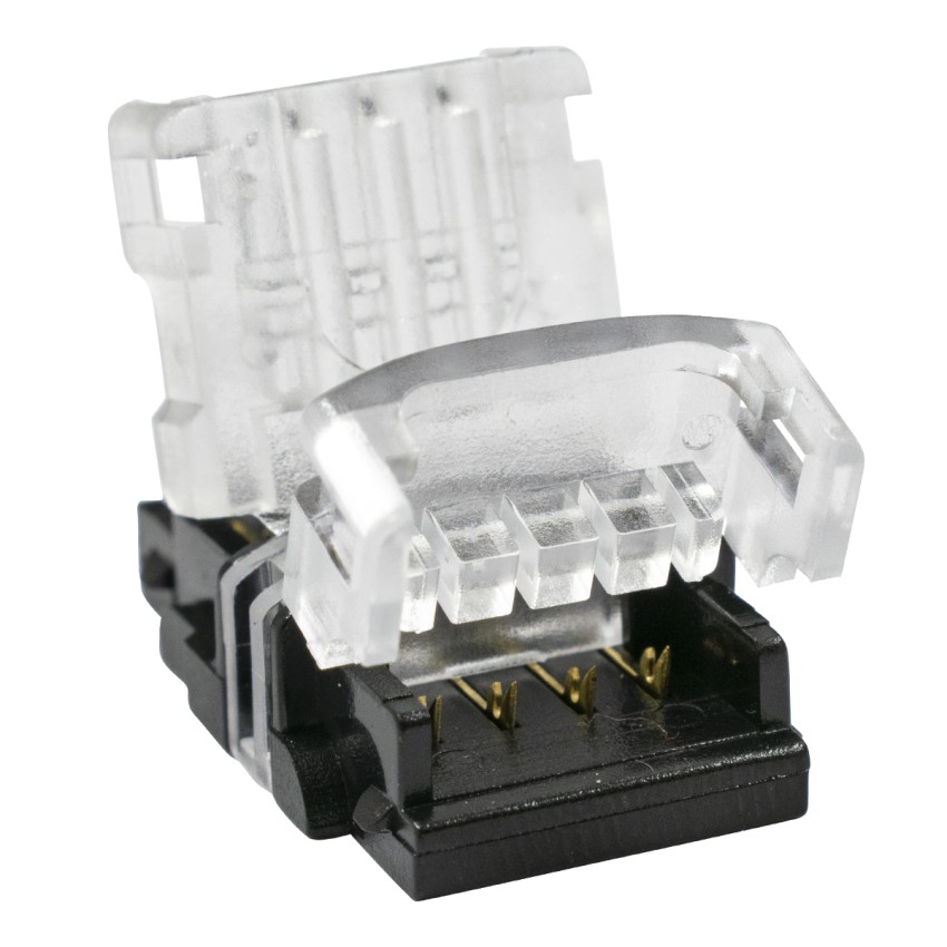 Ταχυσύνδεσμος Ένωσης IP20 - Strip To Cable Connector για Ένωση 1 x RGB Ταινίας LED Πλάτους 10mm με 1 x Καλώδιο Τροφοδοσίας