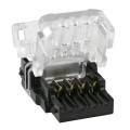 Ταχυσύνδεσμος Ένωσης IP20 - Strip To Cable Connector για Ένωση 1 x RGB Ταινίας LED Πλάτους 10mm με 1 x Καλώδιο Τροφοδοσίας